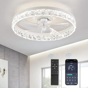 The BreezeGlow | Low-Profile Smart Ceiling Fan