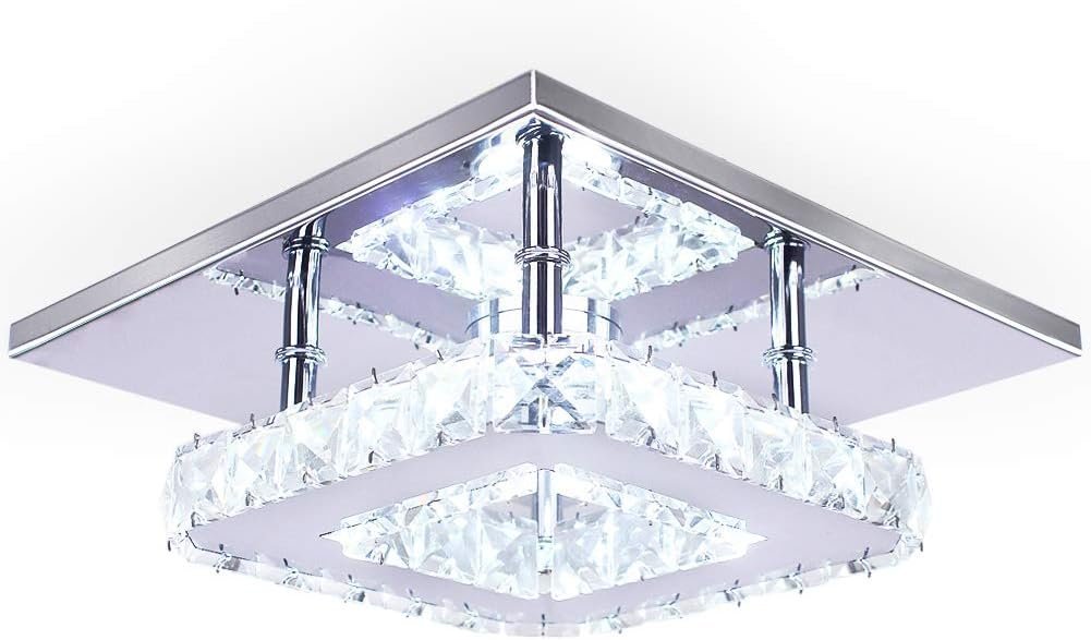 The Prisma Square | Mini Crystal LED Ceiling Light